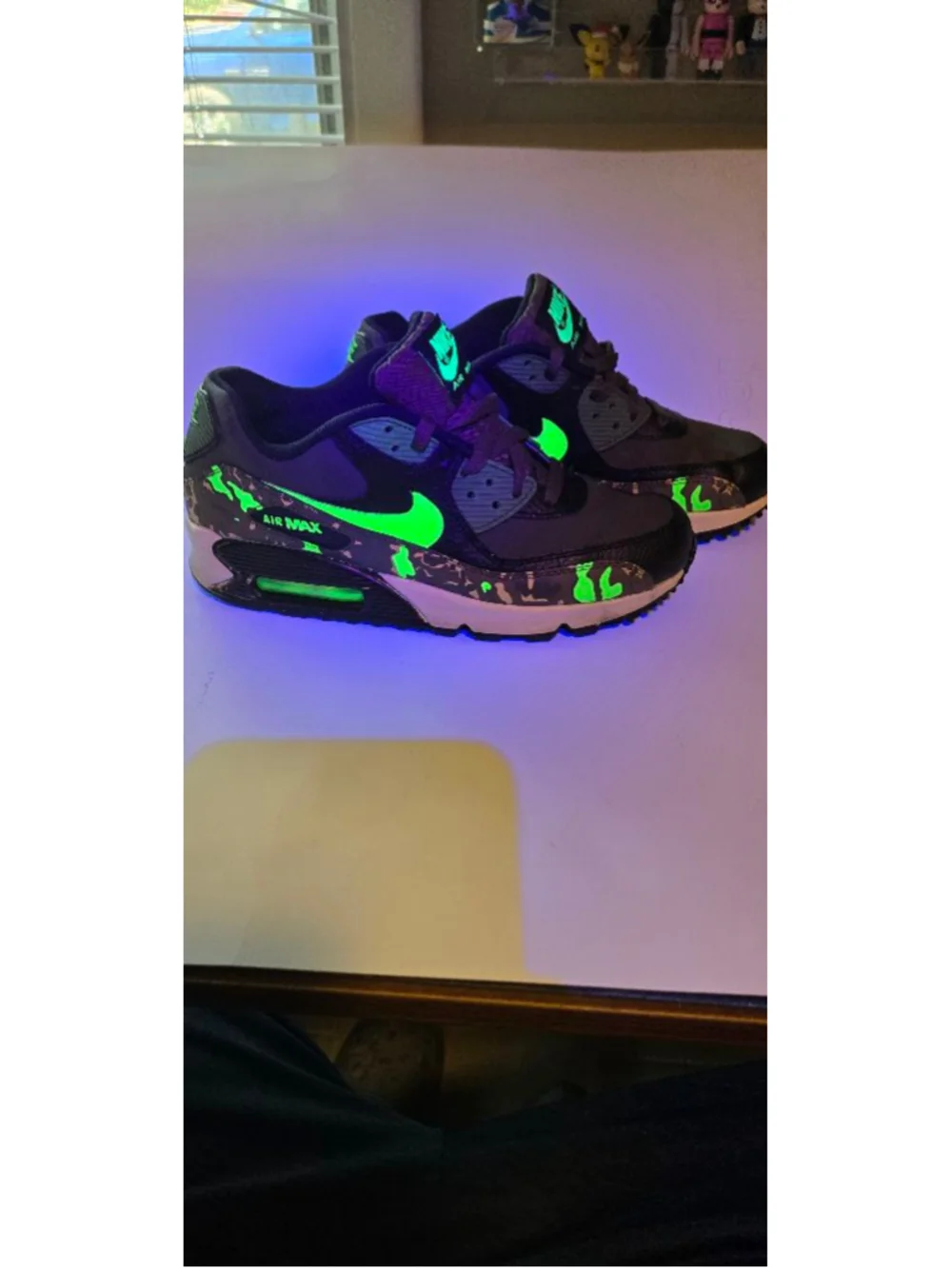 Boys Nike Air Max Sneakers 7y (Big Boy) Green Black Camo